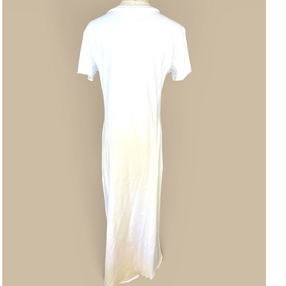 Frank & Eileen Tee Lab T-Shirt Maxi Dress SZSmall White Jersey Knit Short Sleeve - Picture 7 of 13